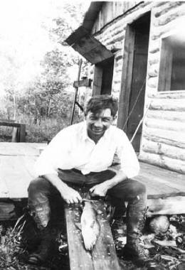 Dad Cleaning Fish 1st Cabin 1931 23 in. Pickrel